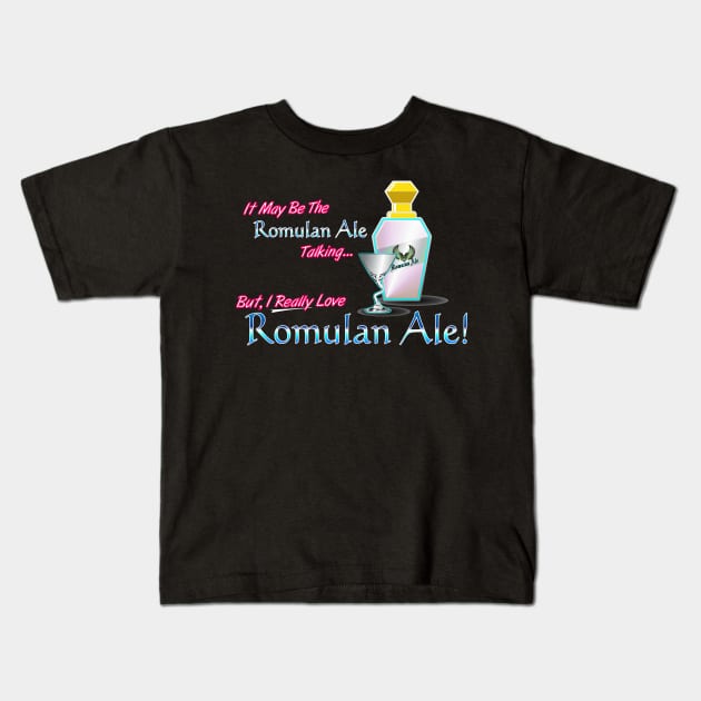 Romulan Ale Kids T-Shirt by RGDesignIT